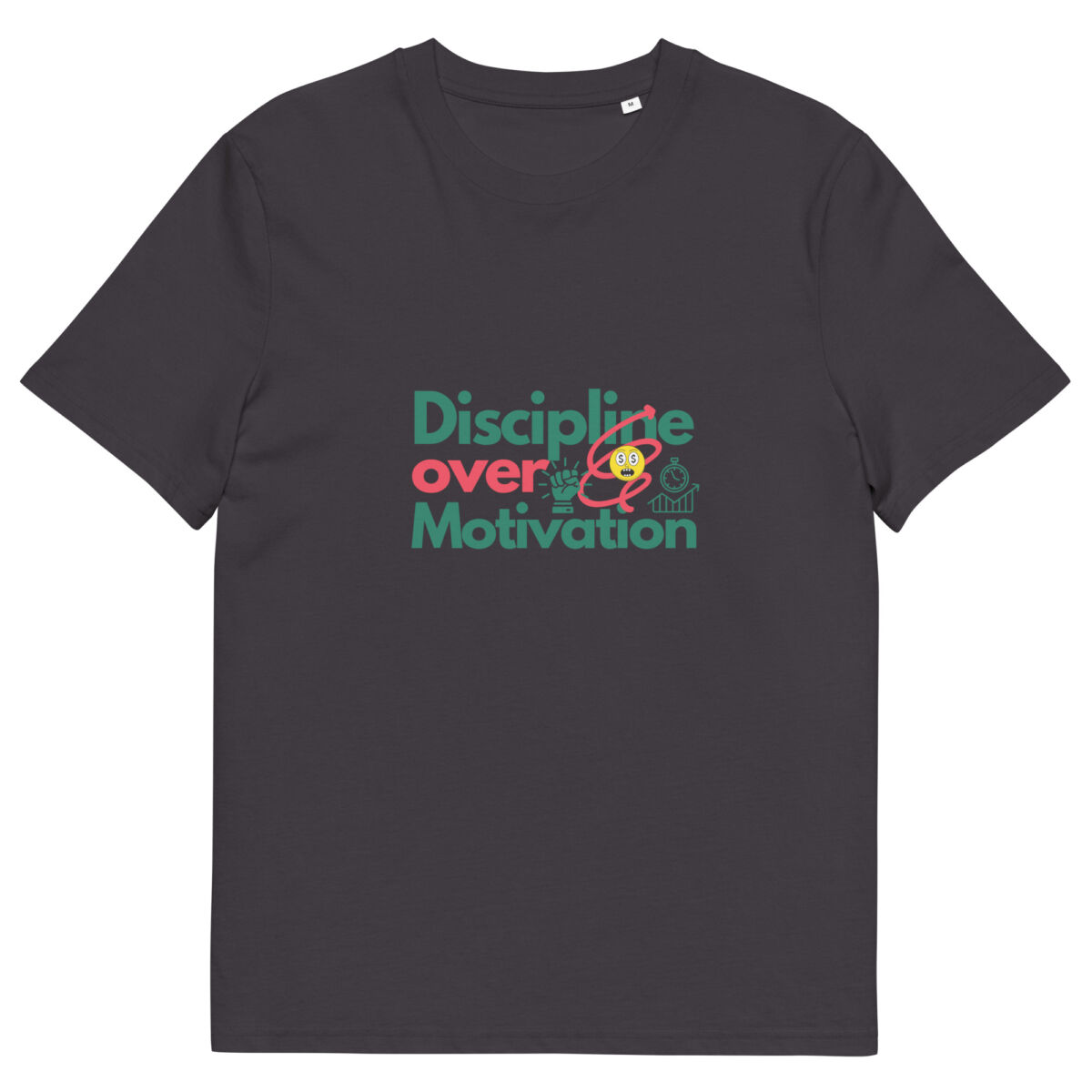 Discipline Over Motivation organic cotton t-shirt - Image 5