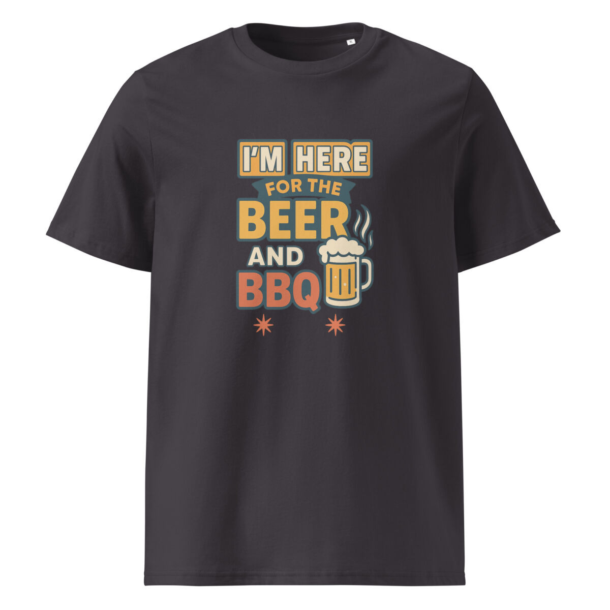 I’m Here for the Beer and BBQ organic cotton t-shirt - Image 6
