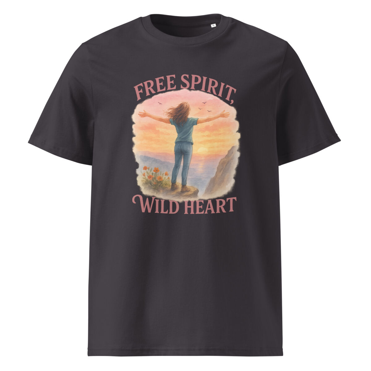 Free Spirit, Wild Heart organic cotton t-shirt - Image 6