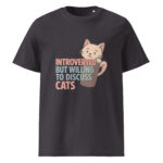 Introverted but Willing to Discuss Cats organic cotton t-shirt - Image 6