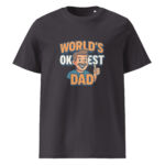 Worlds Okayest Dad organic cotton t-shirt - Image 6