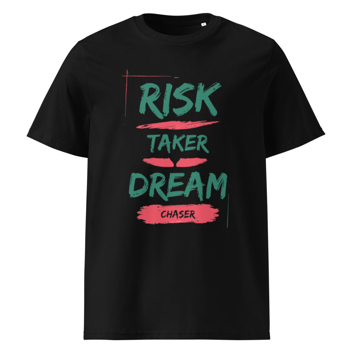 Risk Taker, Dream Chaser organic cotton t-shirt - Image 2