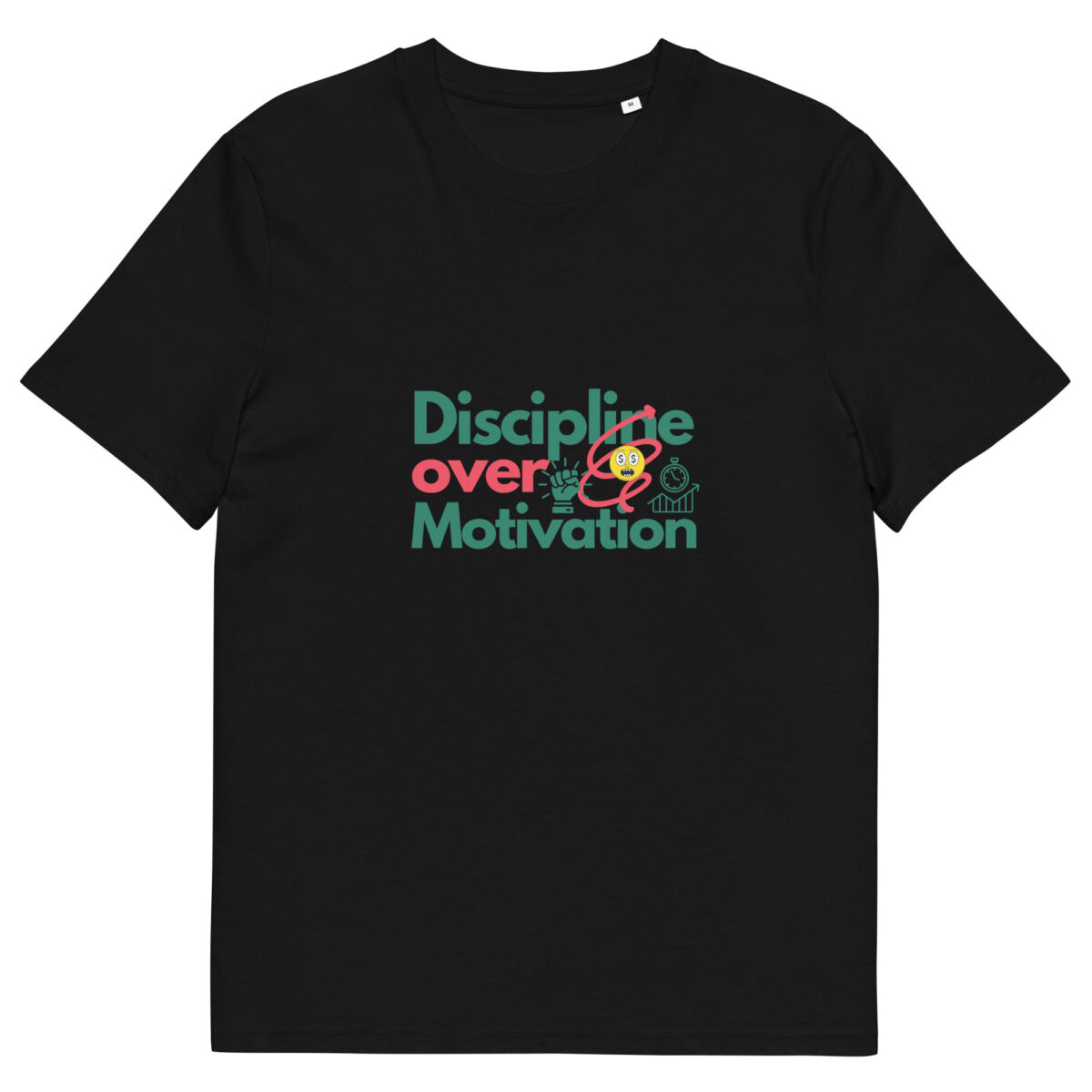 Discipline Over Motivation organic cotton t-shirt - Image 1