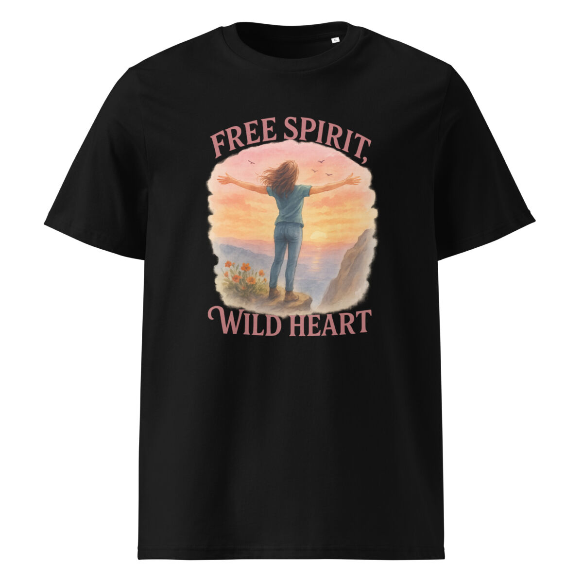 Free Spirit, Wild Heart organic cotton t-shirt - Image 2
