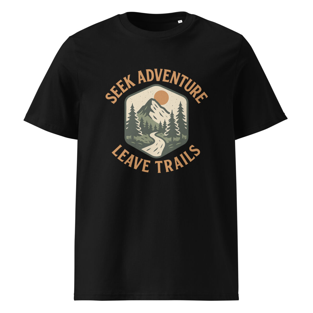 Seek Adventure, Leave Trails organic cotton t-shirt - Image 1