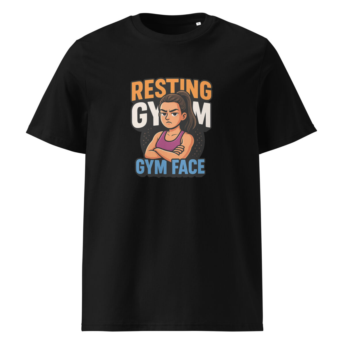 Resting Gym Face organic cotton t-shirt - Image 2