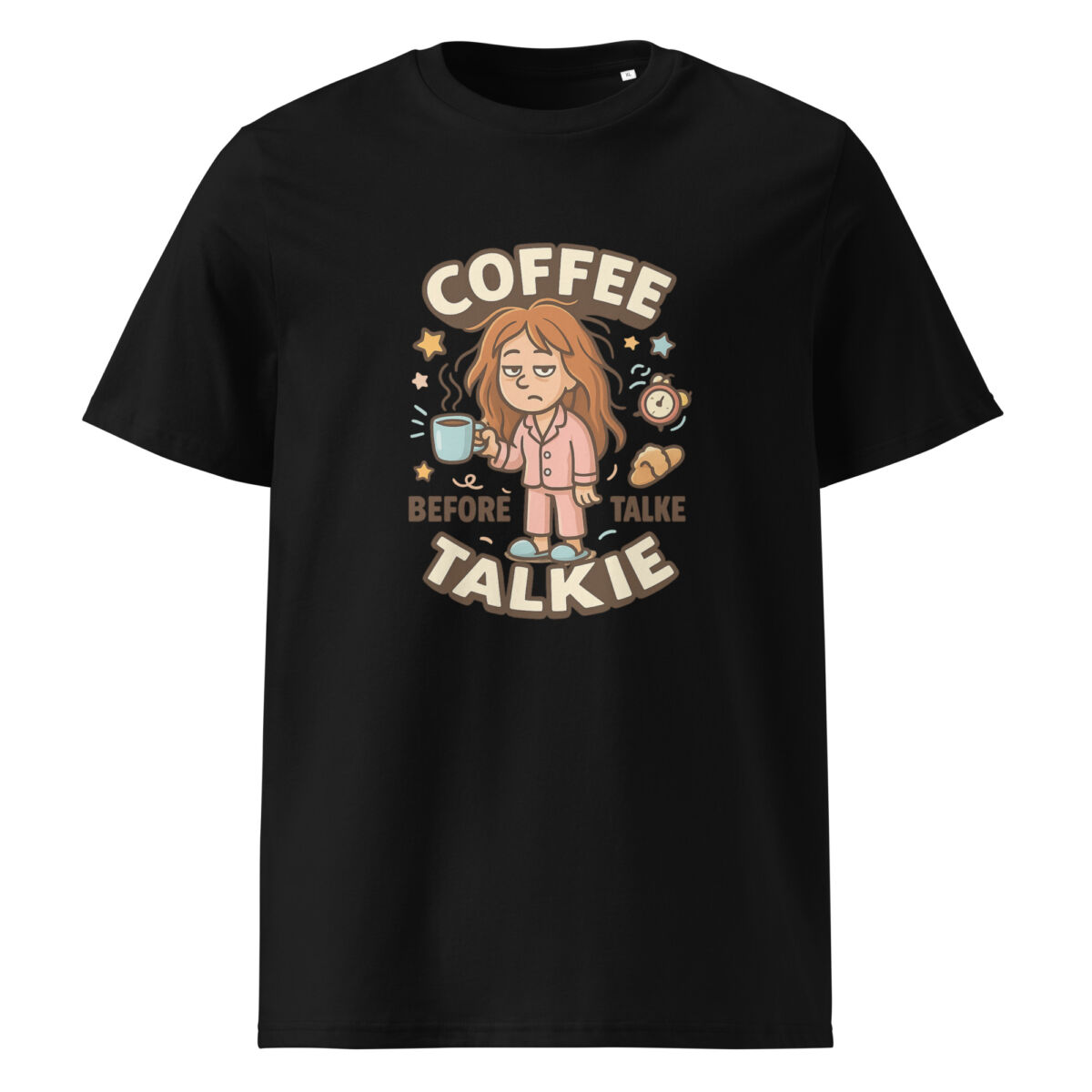 Coffee Before Talkie organic cotton t-shirt - Image 2