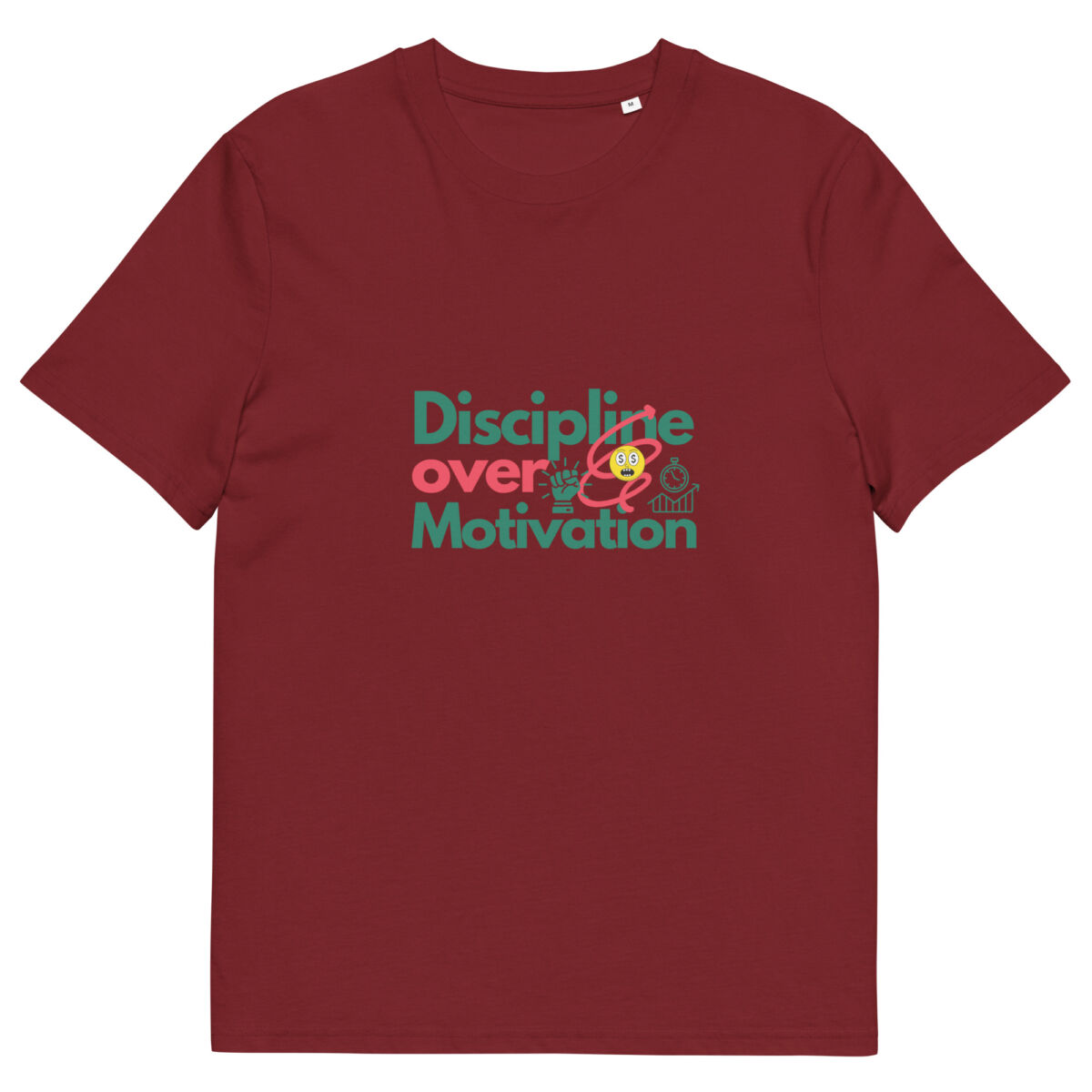 Discipline Over Motivation organic cotton t-shirt - Image 4