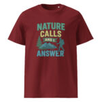 Nature Calls and I Answer organic cotton t-shirt - Image 5