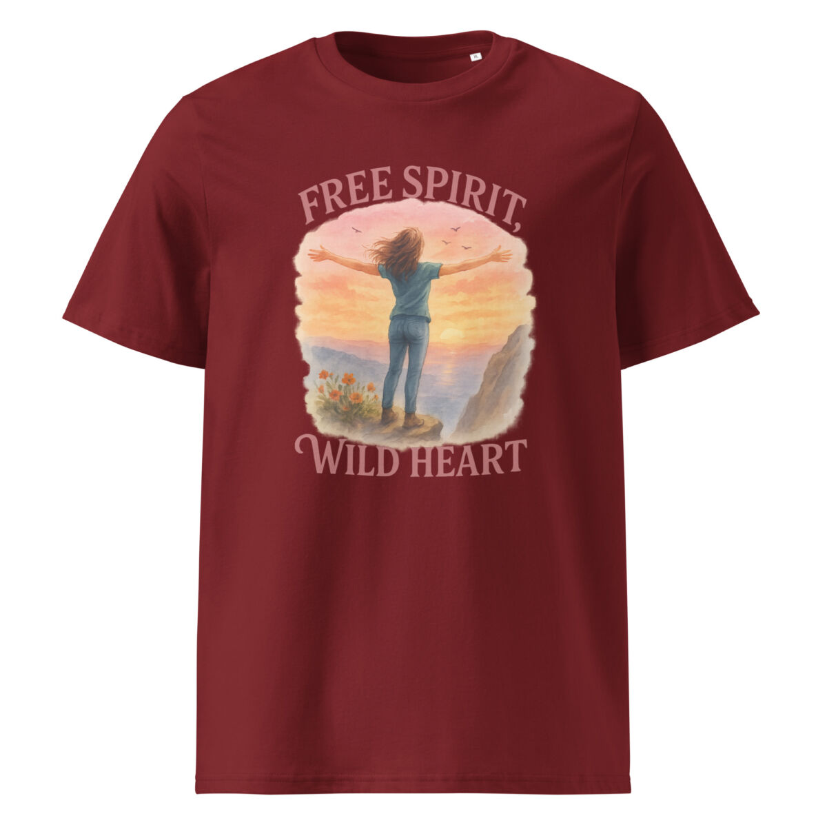 Free Spirit, Wild Heart organic cotton t-shirt - Image 5