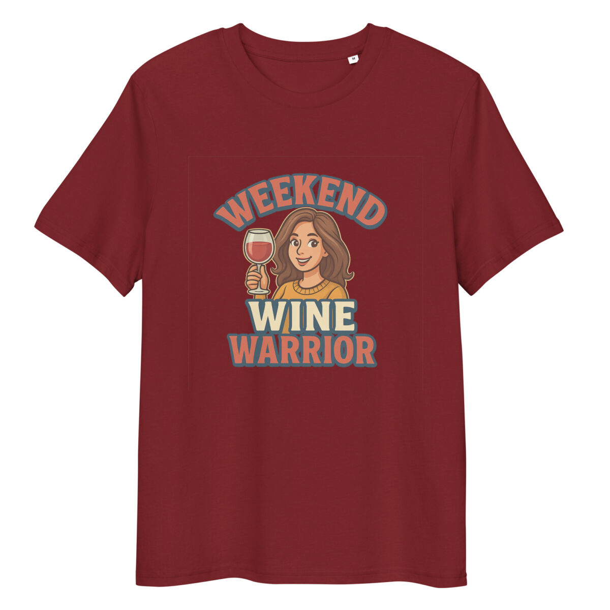 Weekend Wine Warrior organic cotton t-shirt - Image 4