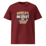 Worlds Okayest Dad organic cotton t-shirt - Image 5