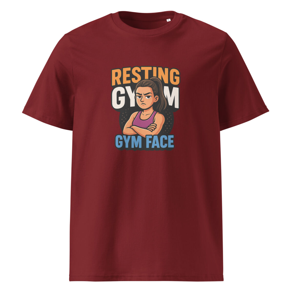 Resting Gym Face organic cotton t-shirt - Image 5