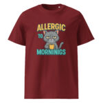 Allergic to Mornings organic cotton t-shirt - Image 5