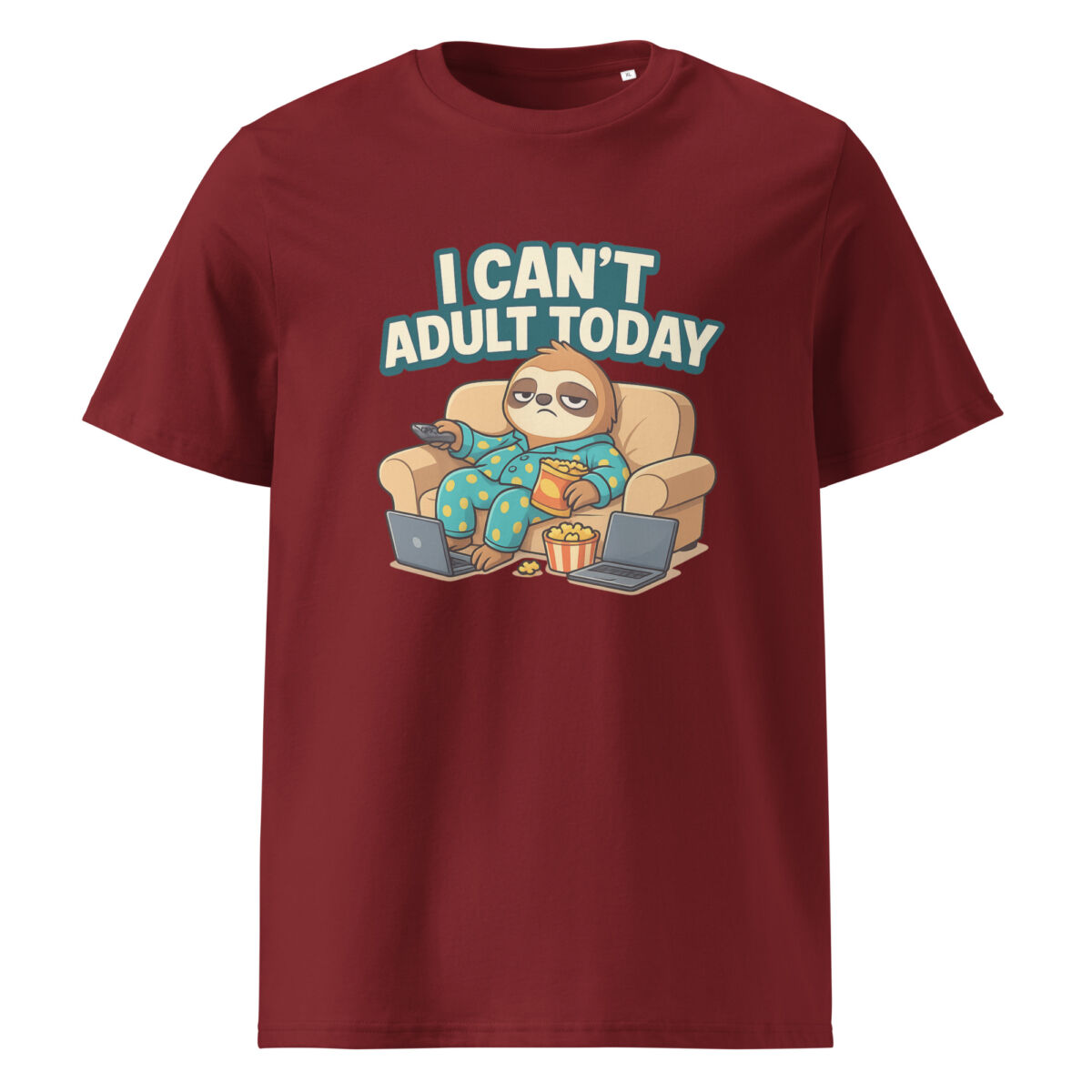 I Can’t Adult Today organic cotton t-shirt - Image 5