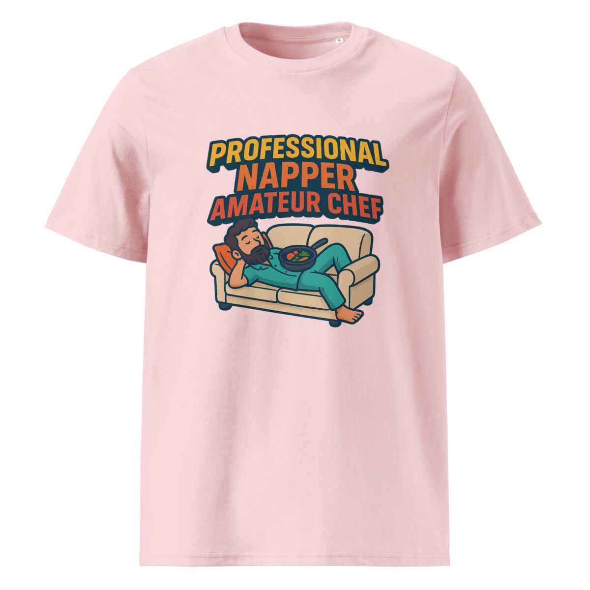 Professional Napper, Amateur Chef organic cotton t-shirt - Image 13