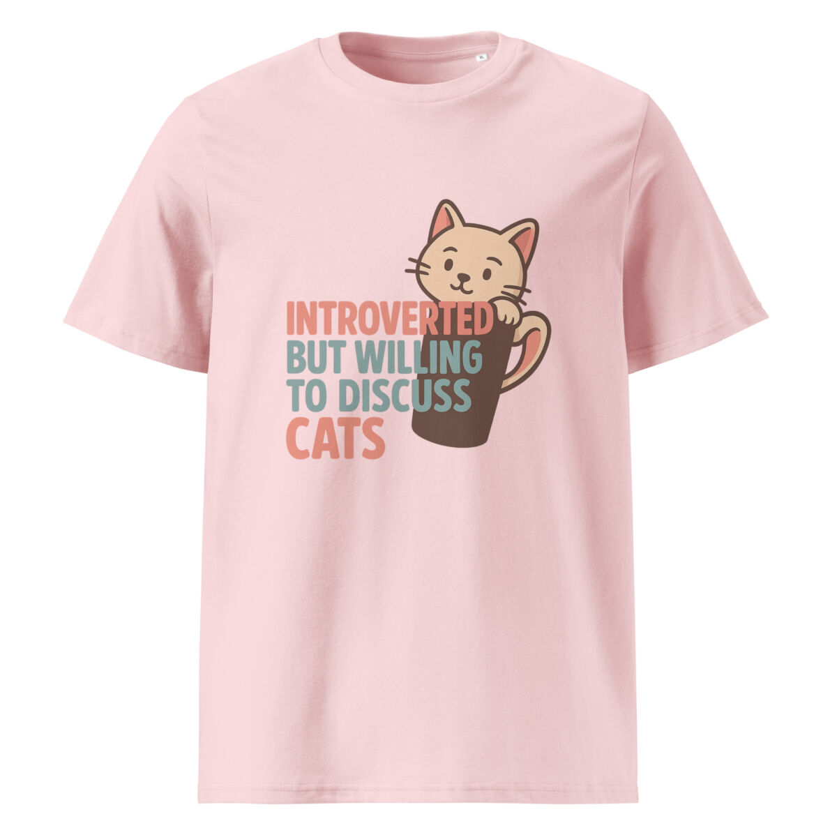 Introverted but Willing to Discuss Cats organic cotton t-shirt - Image 13