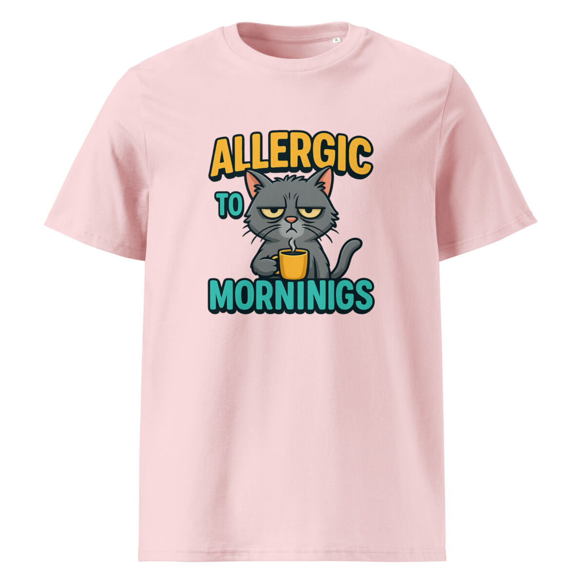 Allergic to Mornings organic cotton t-shirt - Image 13