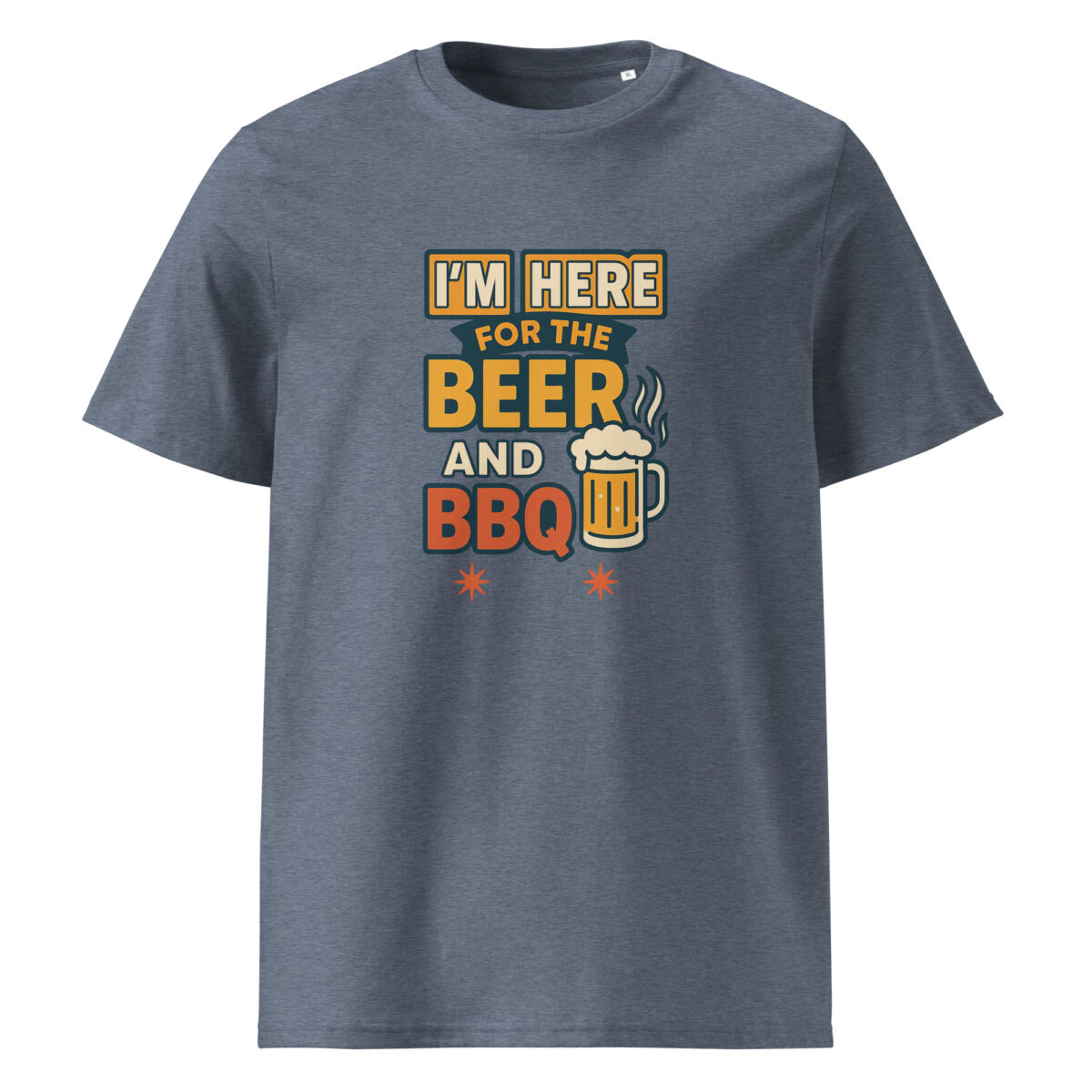 I’m Here for the Beer and BBQ organic cotton t-shirt - Image 10