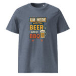 I’m Here for the Beer and BBQ organic cotton t-shirt - Image 10