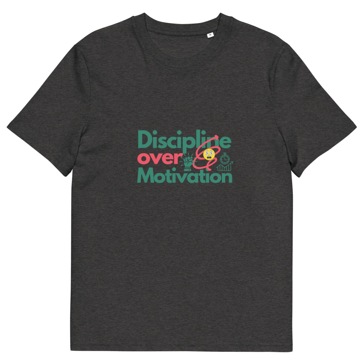 Discipline Over Motivation organic cotton t-shirt - Image 3