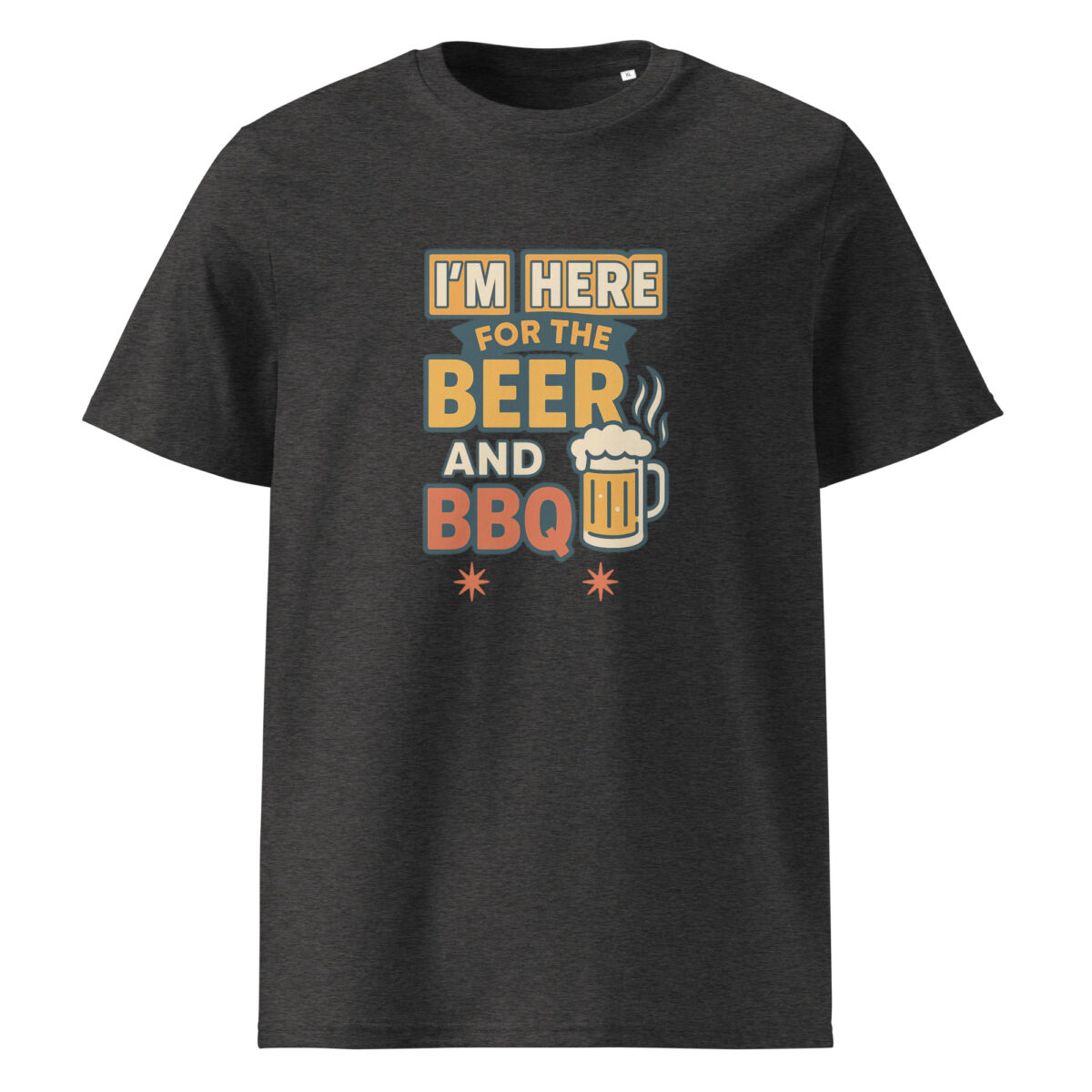 I’m Here for the Beer and BBQ organic cotton t-shirt - Image 4