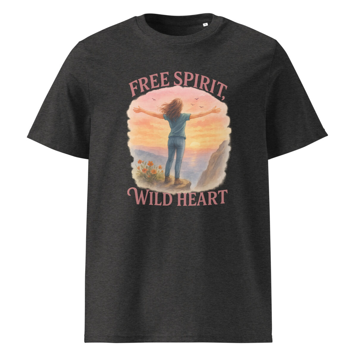 Free Spirit, Wild Heart organic cotton t-shirt - Image 4