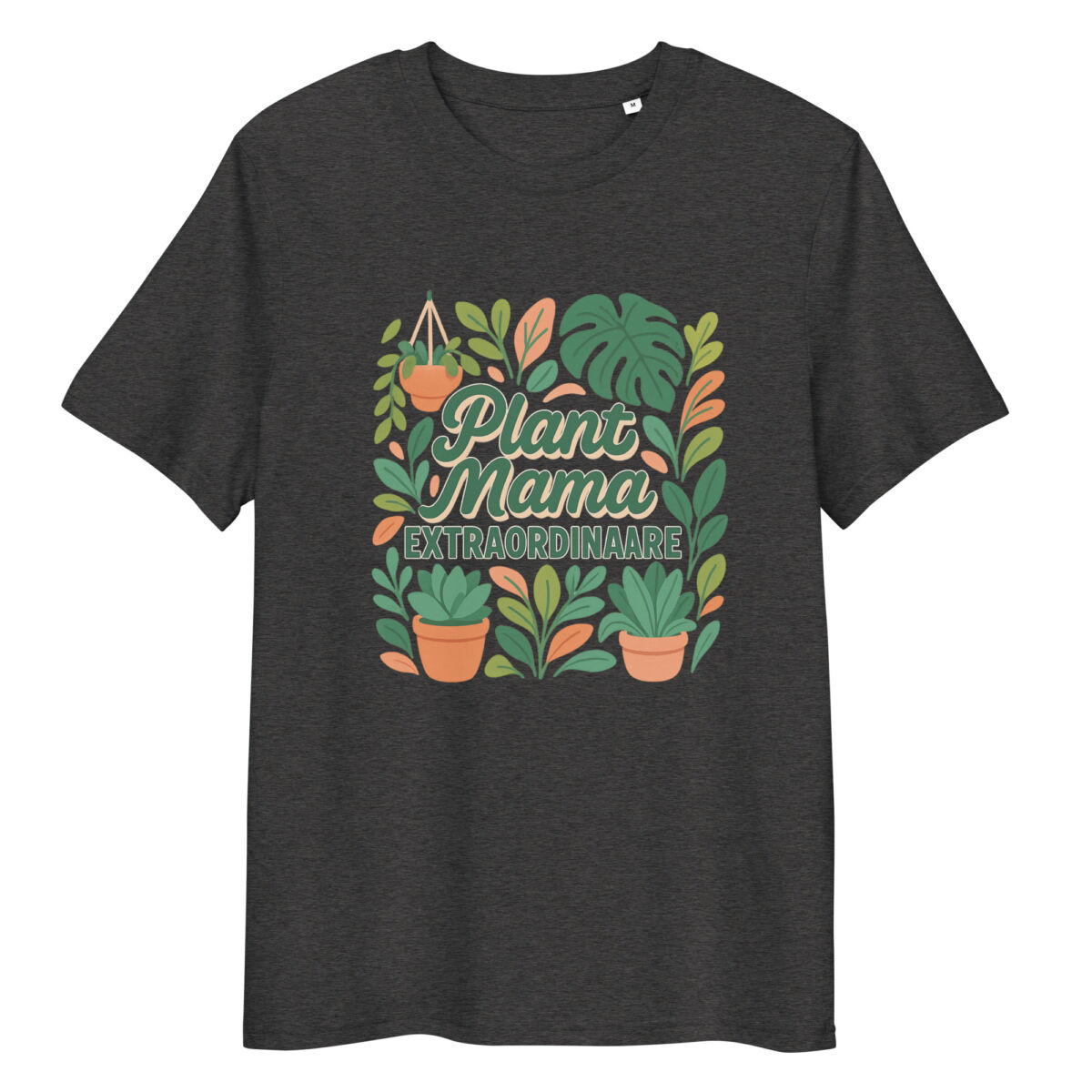 Plant Mama Extraordinaire organic cotton t-shirt - Image 1