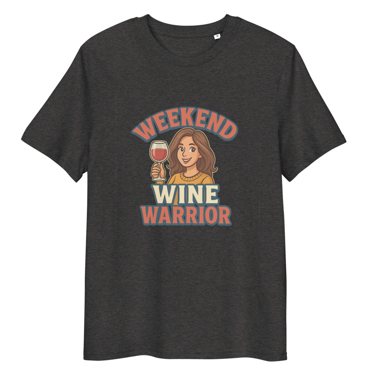 Weekend Wine Warrior organic cotton t-shirt - Image 3