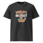 Worlds Okayest Dad organic cotton t-shirt - Image 4