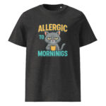 Allergic to Mornings organic cotton t-shirt - Image 4