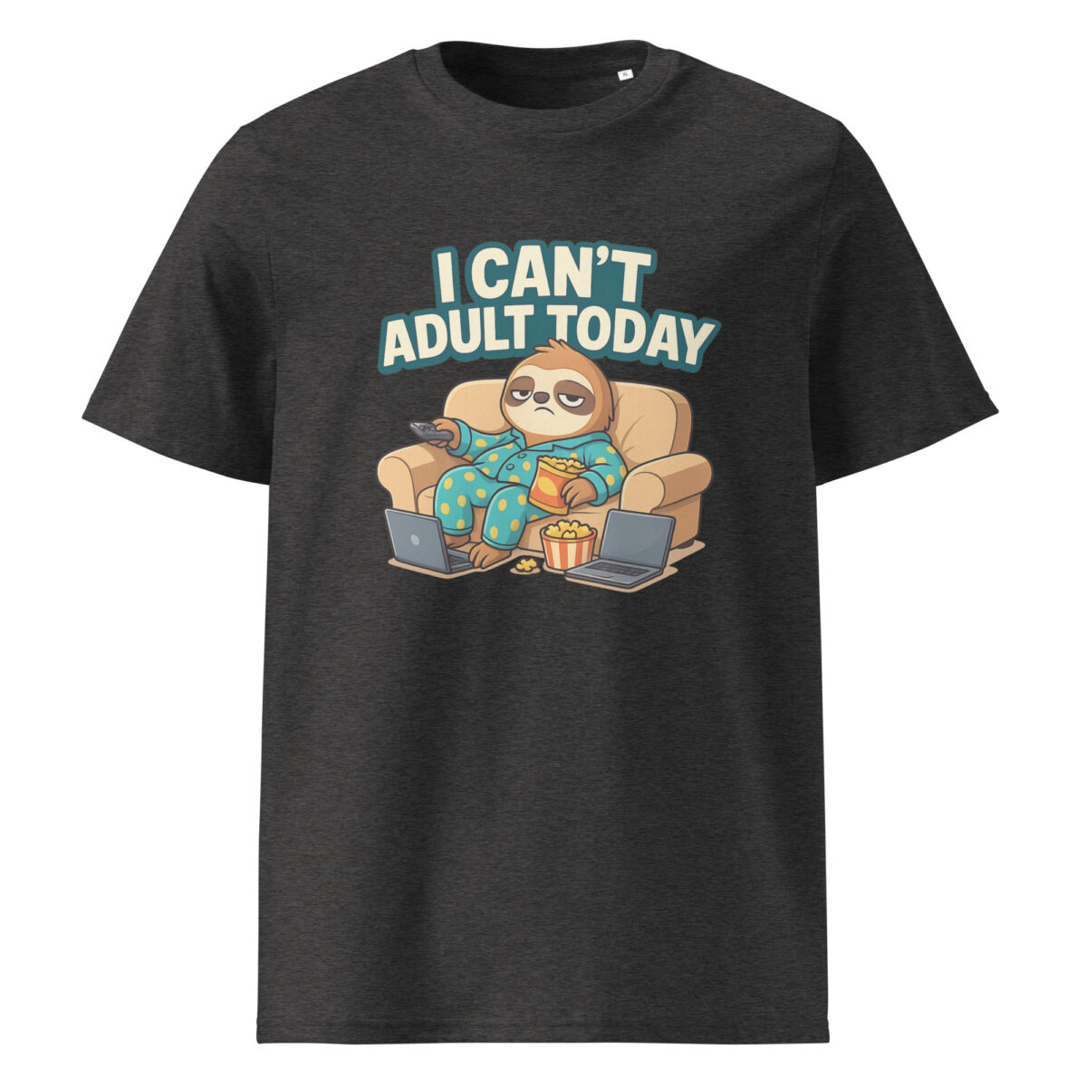I Can’t Adult Today organic cotton t-shirt - Image 4