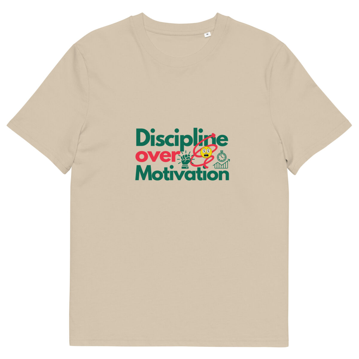 Discipline Over Motivation organic cotton t-shirt - Image 7
