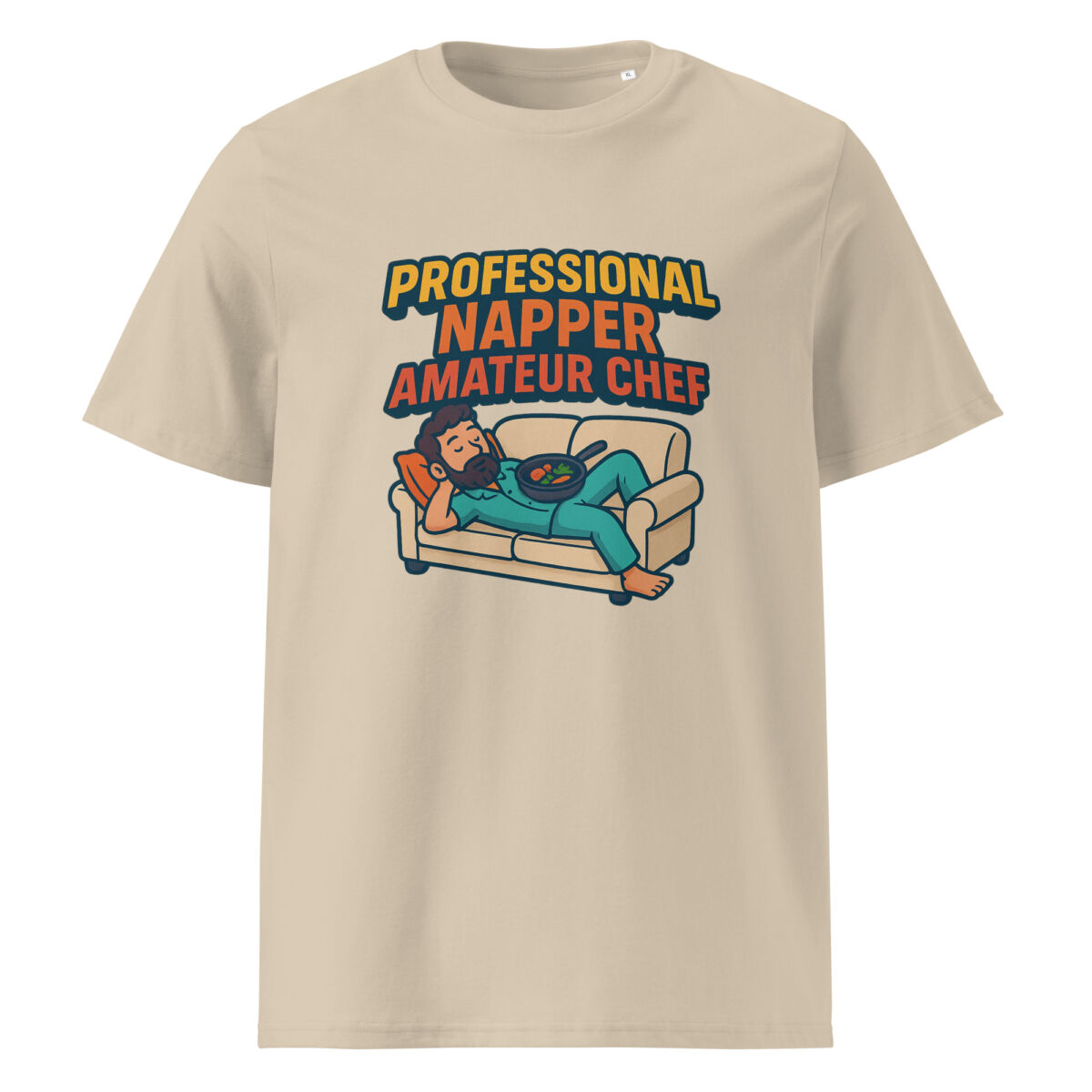 Professional Napper, Amateur Chef organic cotton t-shirt - Image 11