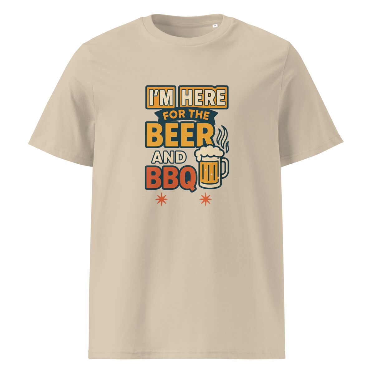 I’m Here for the Beer and BBQ organic cotton t-shirt - Image 11