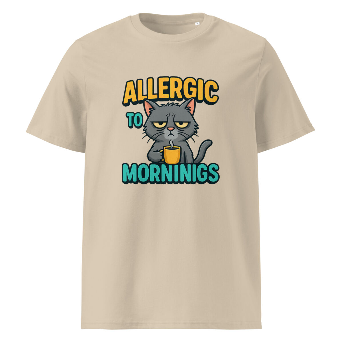 Allergic to Mornings organic cotton t-shirt - Image 11
