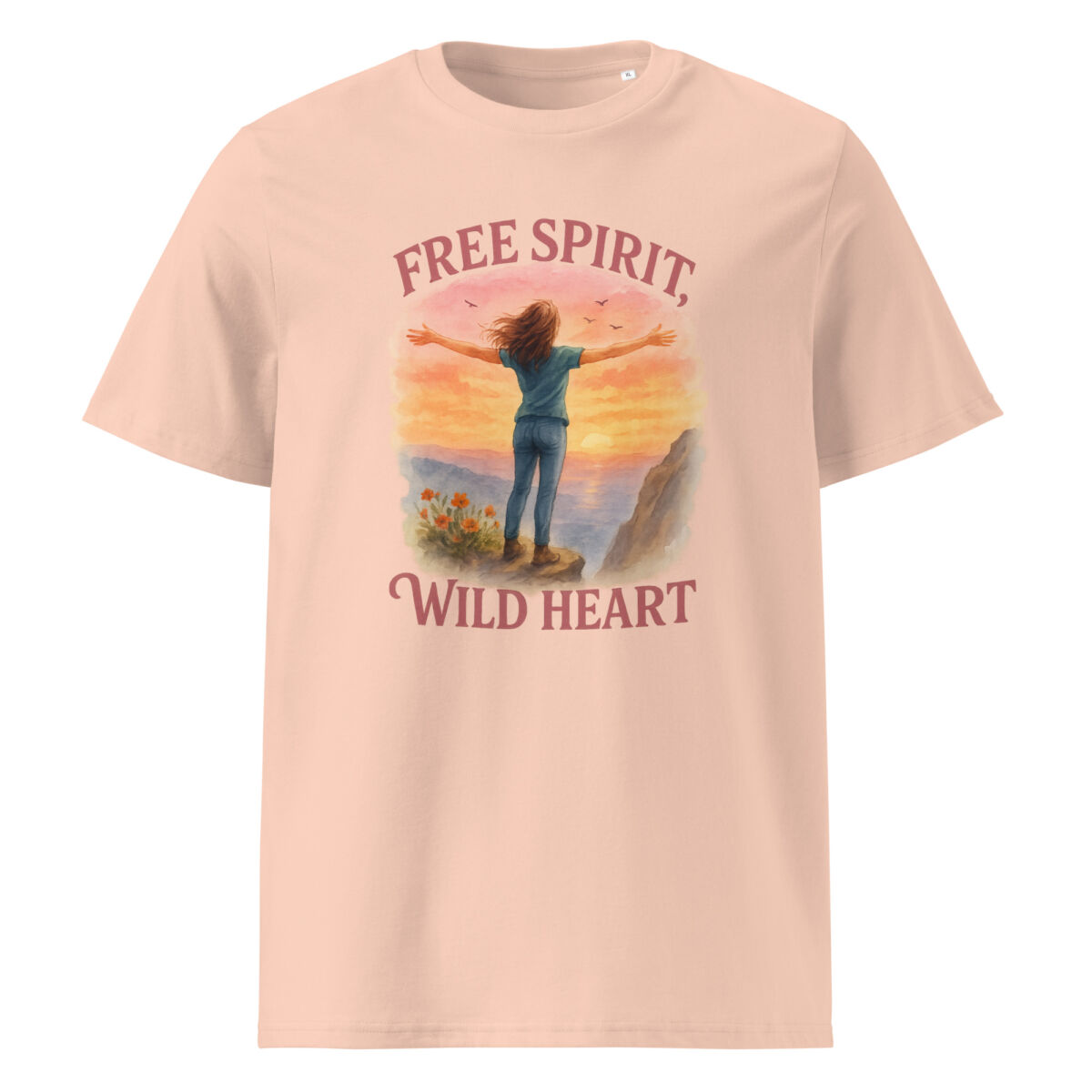 Free Spirit, Wild Heart organic cotton t-shirt - Image 13