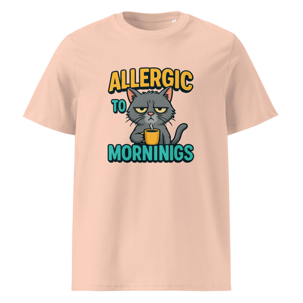 Allergic to Mornings organic cotton t-shirt - Image 12