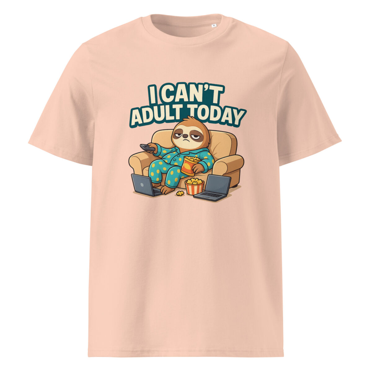 I Can’t Adult Today organic cotton t-shirt - Image 12