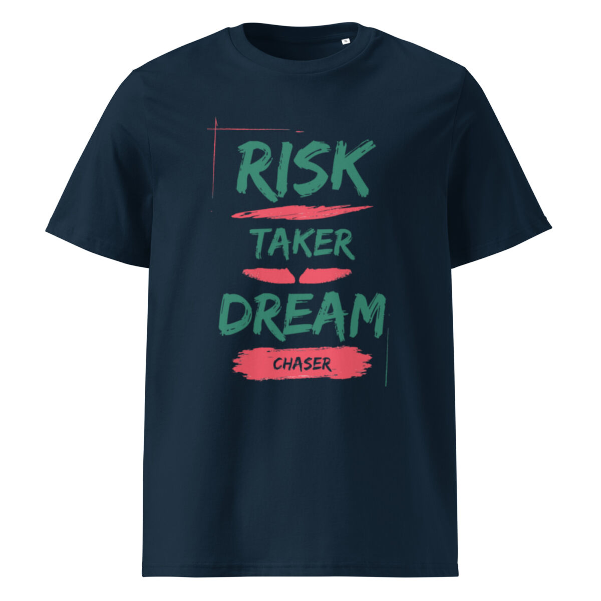 Risk Taker, Dream Chaser organic cotton t-shirt - Image 3