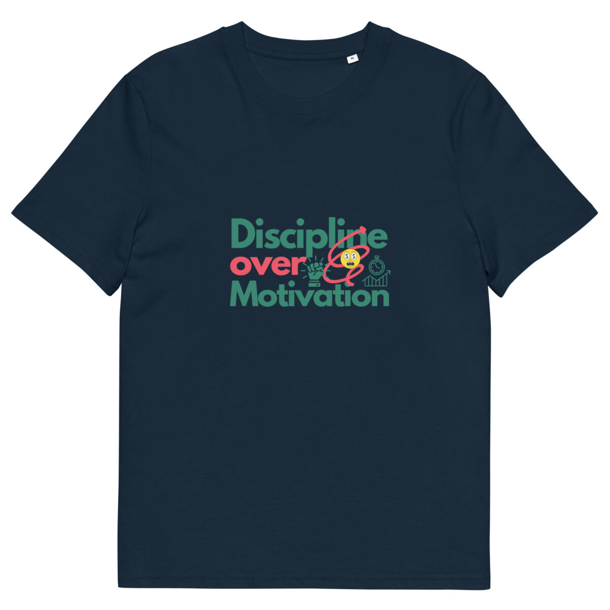 Discipline Over Motivation organic cotton t-shirt - Image 2