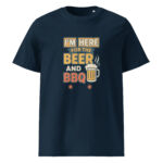 I’m Here for the Beer and BBQ organic cotton t-shirt - Image 3