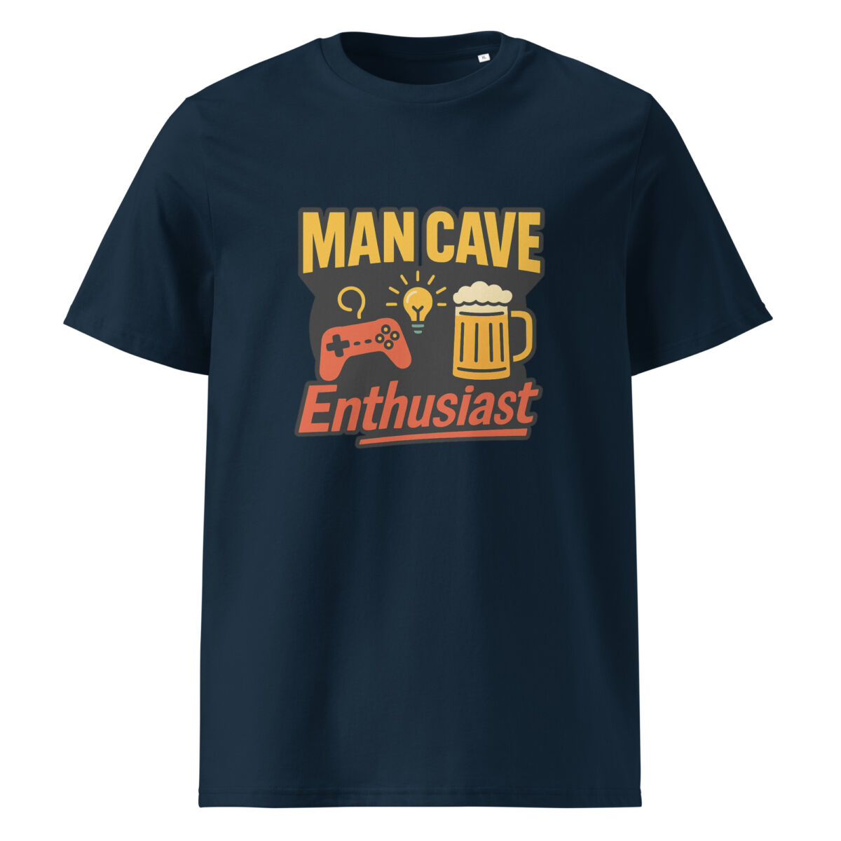 Man Cave Enthusiast organic cotton t-shirt - Image 3