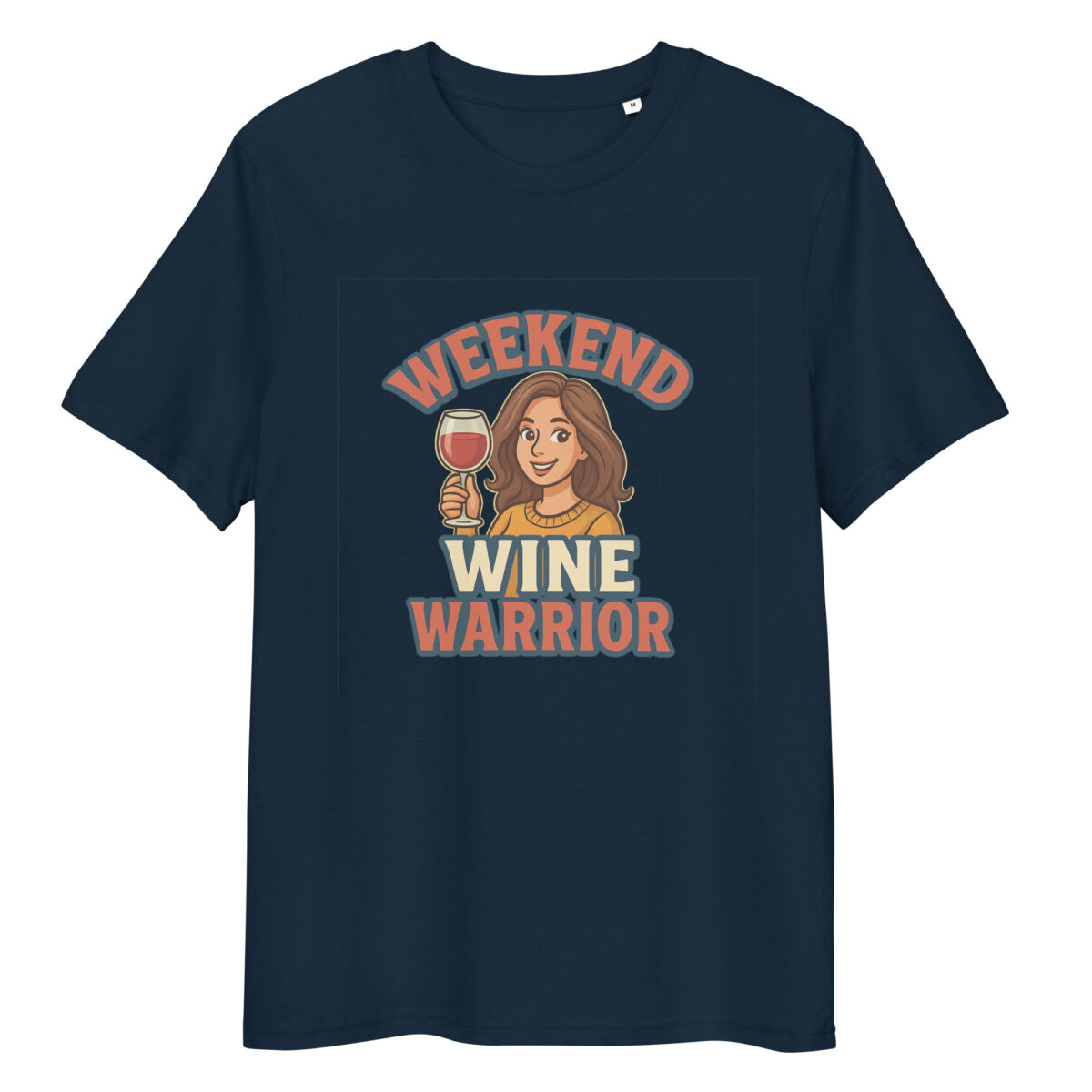 Weekend Wine Warrior organic cotton t-shirt - Image 2