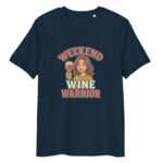 Weekend Wine Warrior organic cotton t-shirt - Image 2