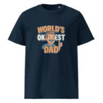 Worlds Okayest Dad organic cotton t-shirt - Image 3
