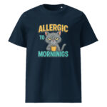 Allergic to Mornings organic cotton t-shirt - Image 3