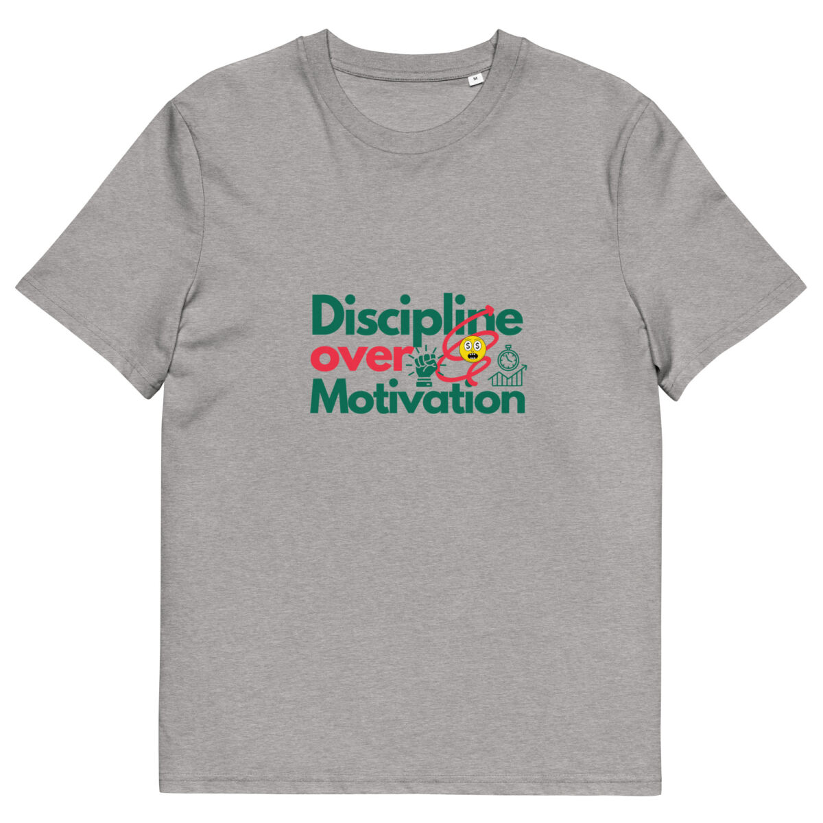 Discipline Over Motivation organic cotton t-shirt - Image 6