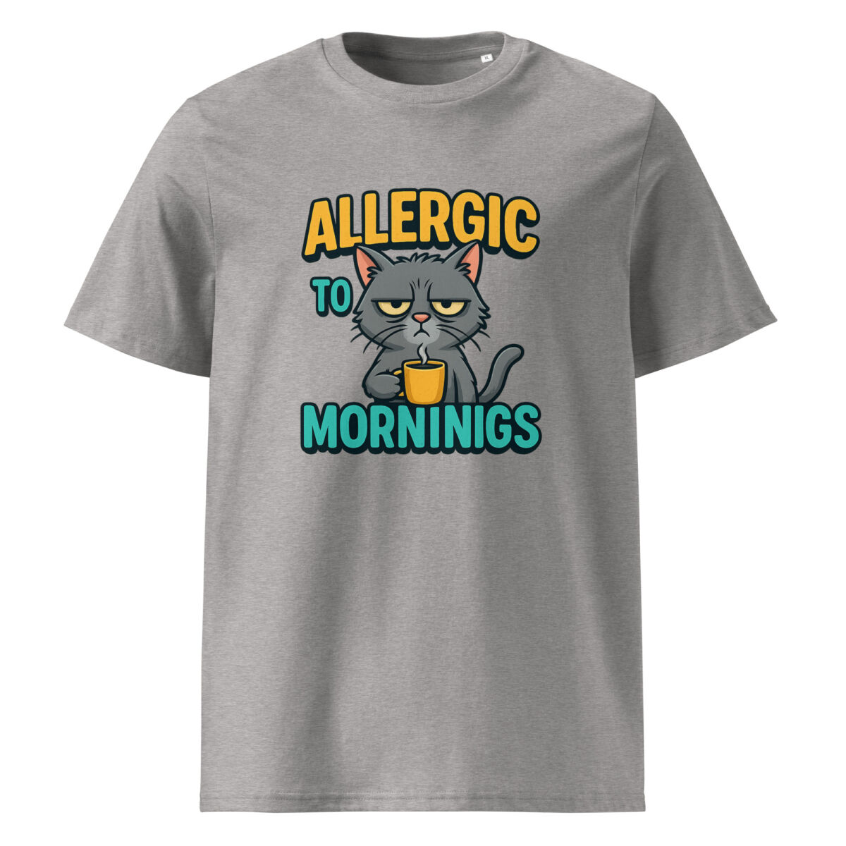 Allergic to Mornings organic cotton t-shirt - Image 10