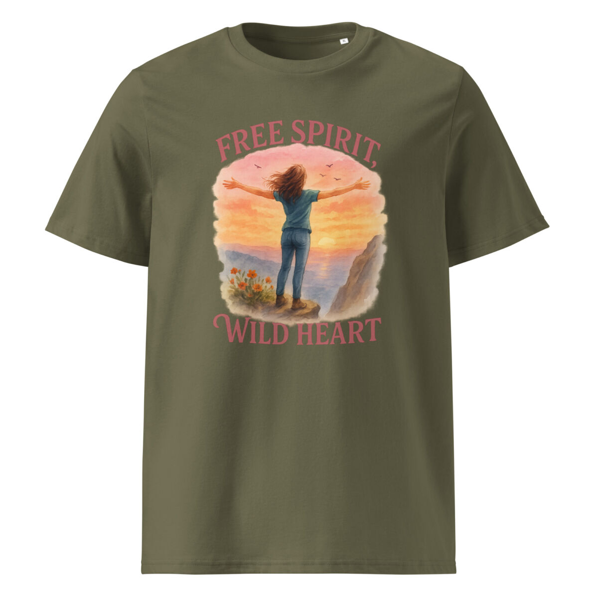 Free Spirit, Wild Heart organic cotton t-shirt - Image 9